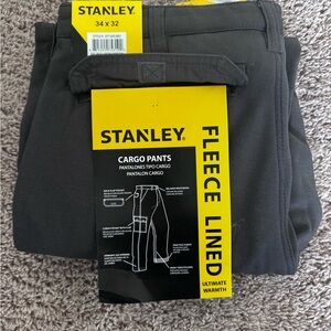 Stanley Men's Dark Gray Fleece-Lined Cargo Pants